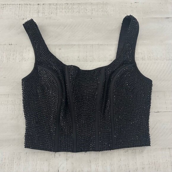 Frame Beaded Corset Top - Picture 2 of 4
